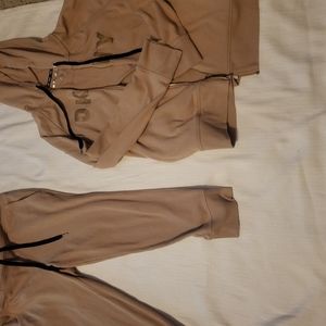 Dkny sweatpants and hoodie sz lg women's